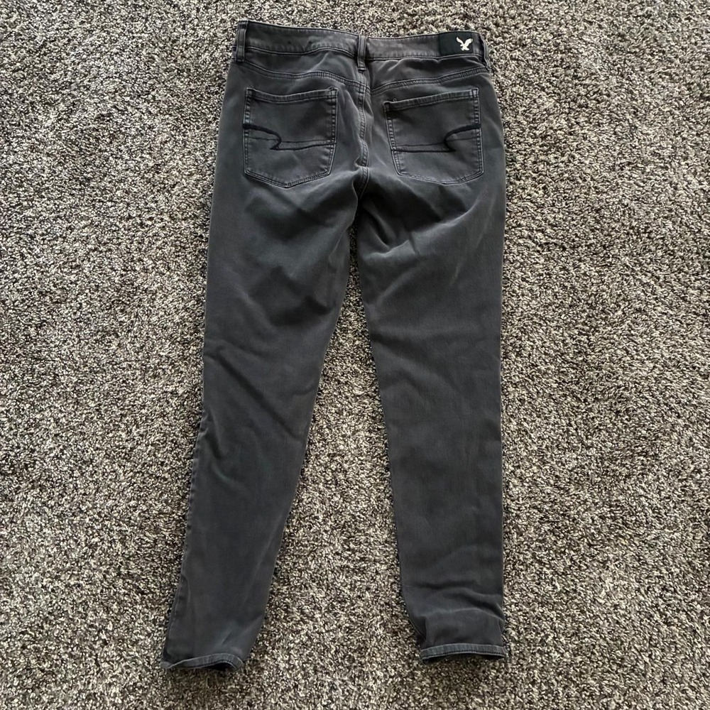 American Eagle 360 Super Stretch Women's 10 Gray Hi-Rise Jeggings - Picture 4 of 4